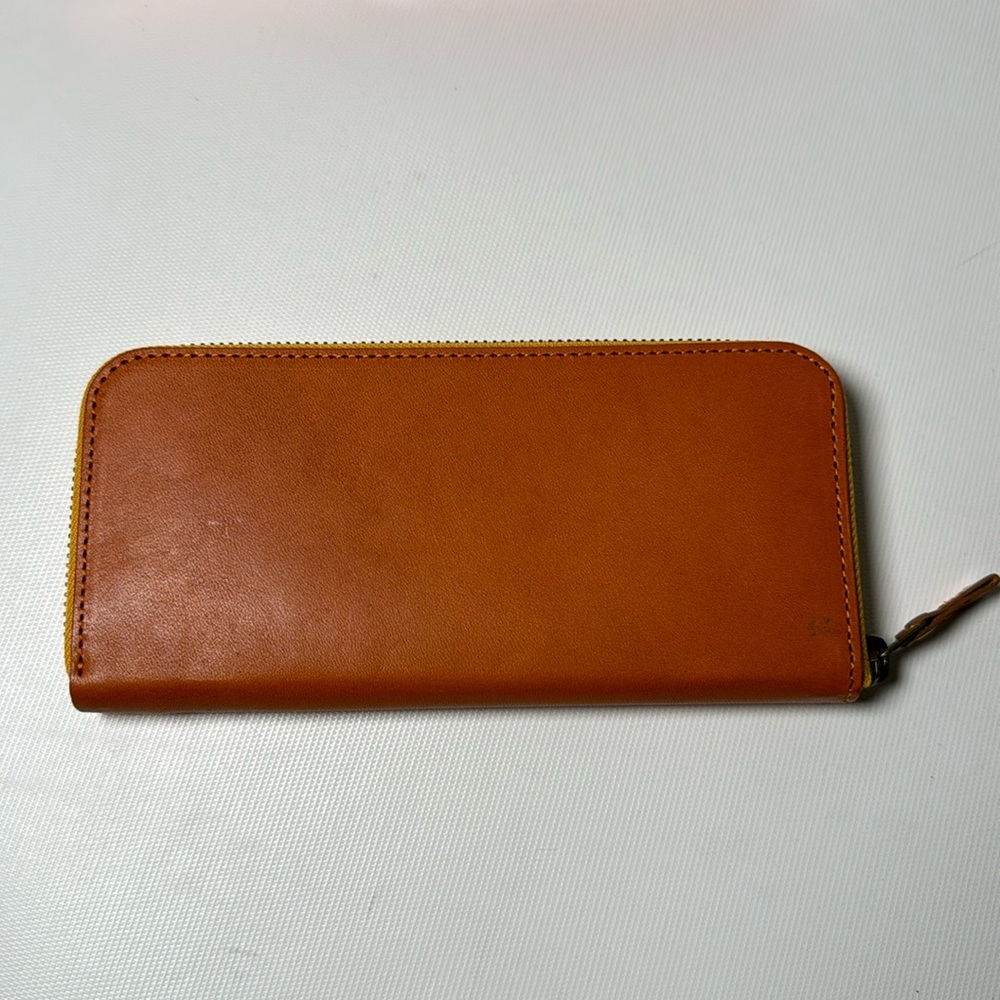 Zippered Leather Wallet - Made in Japan